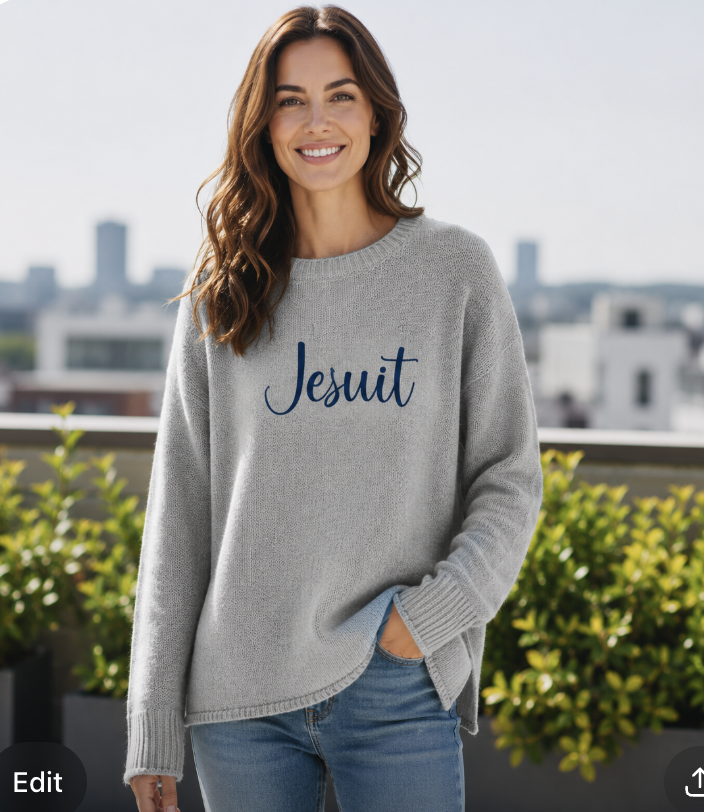 Chunky Knit Gray Sweater for Women