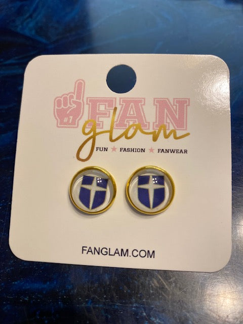 Shield Stud Earrings