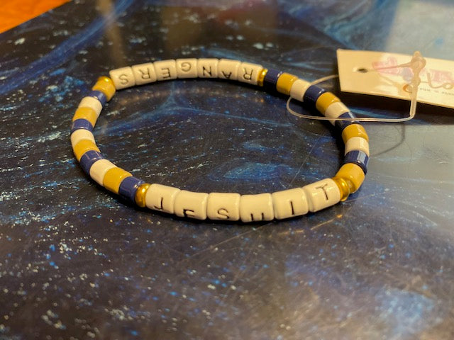 Jesuit Rangers Word Wrap Enamel Bracelet