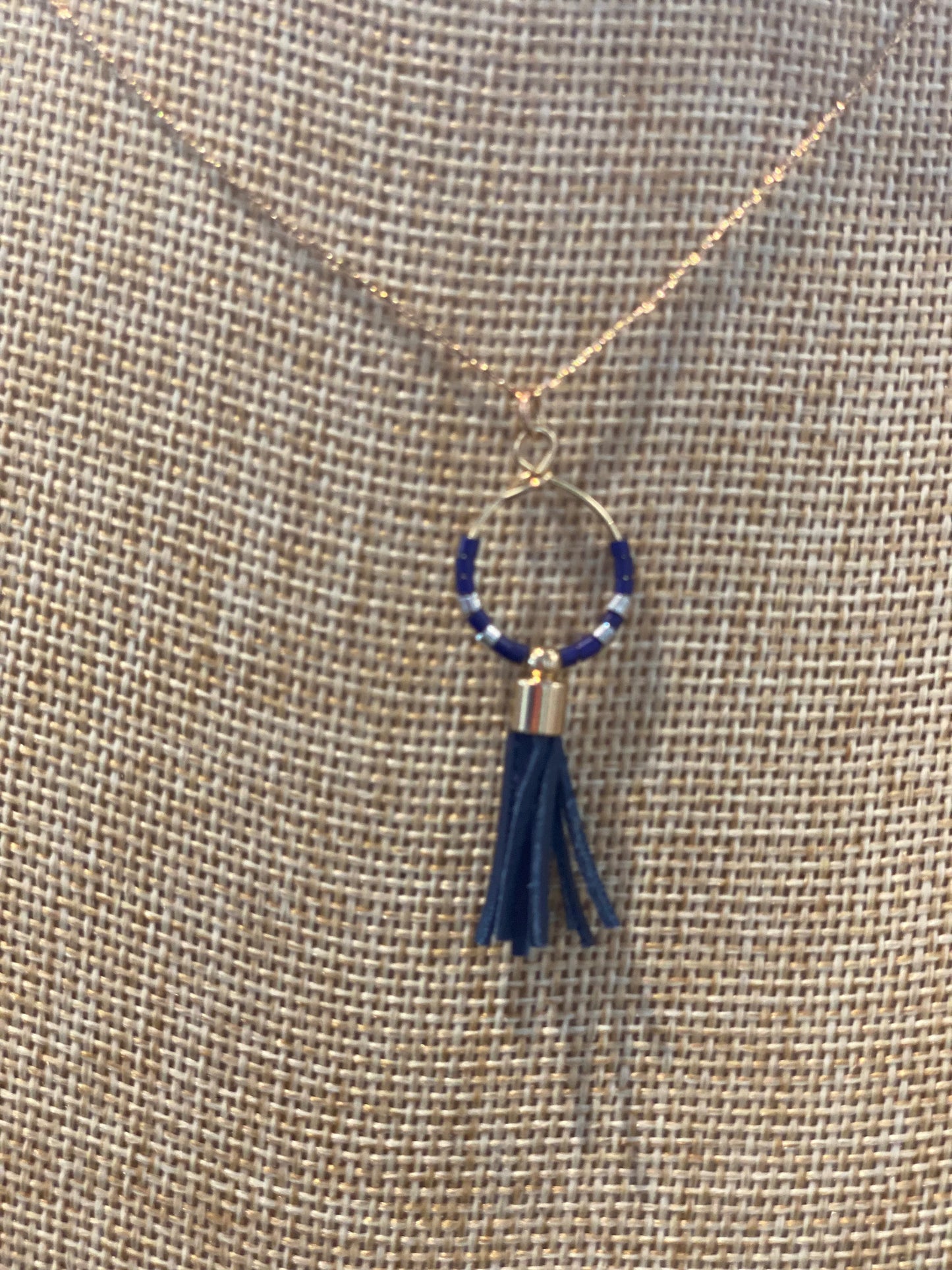 Gold Pyrite Fringe Necklace