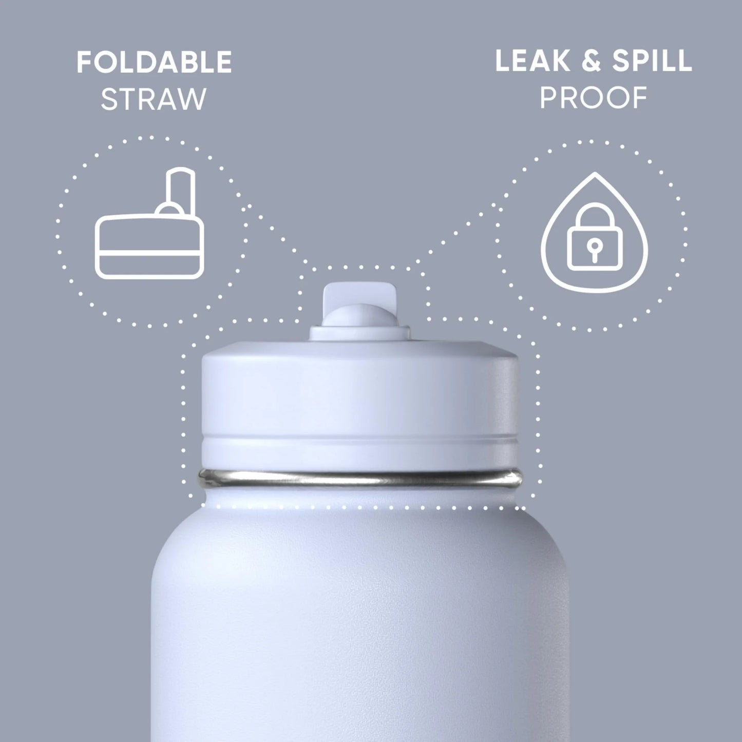 Hydrapeak 32oz Sport Insulated Water Bottle
