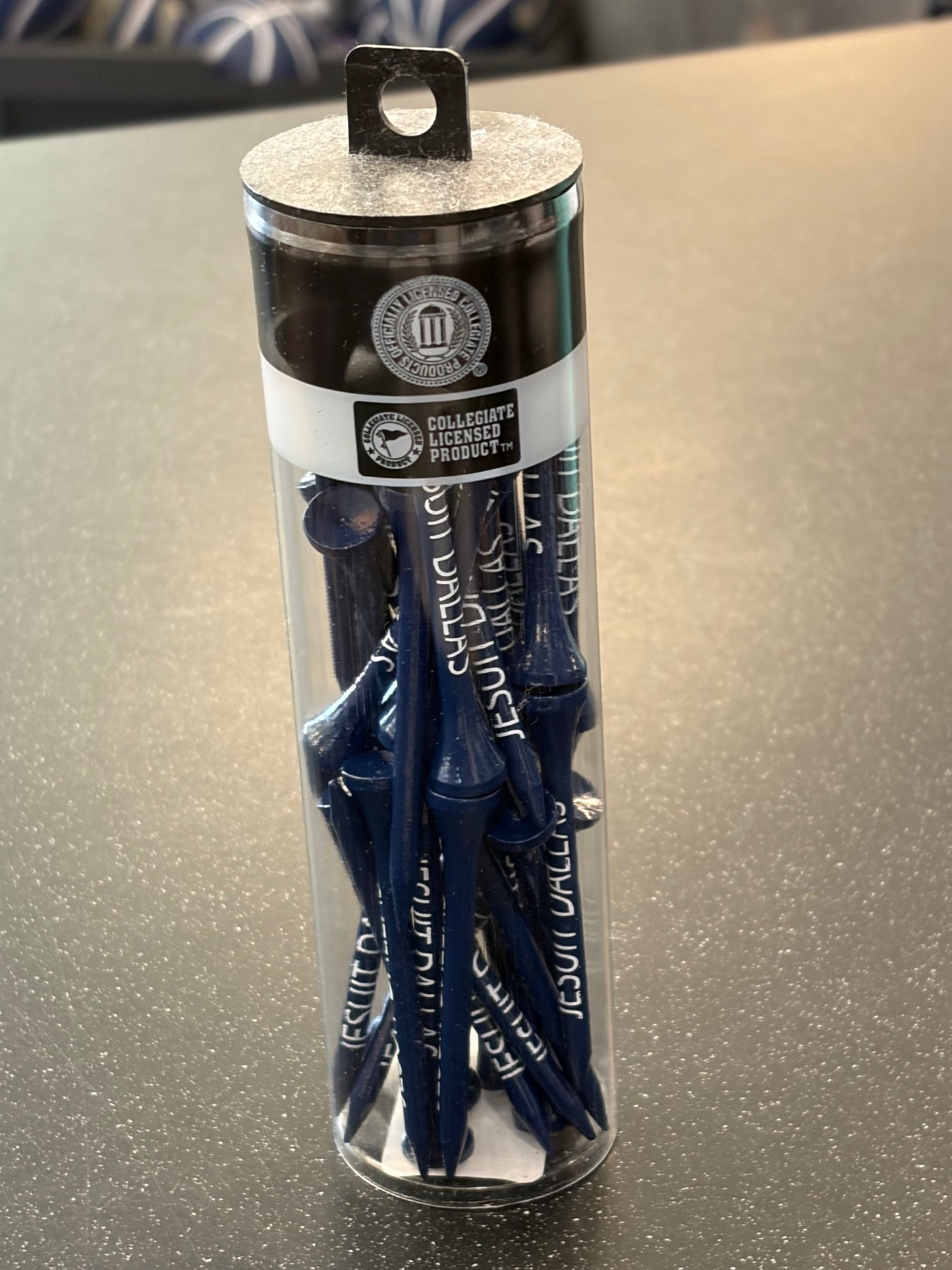 Golf Tee Tube-Navy : 2 3/4"