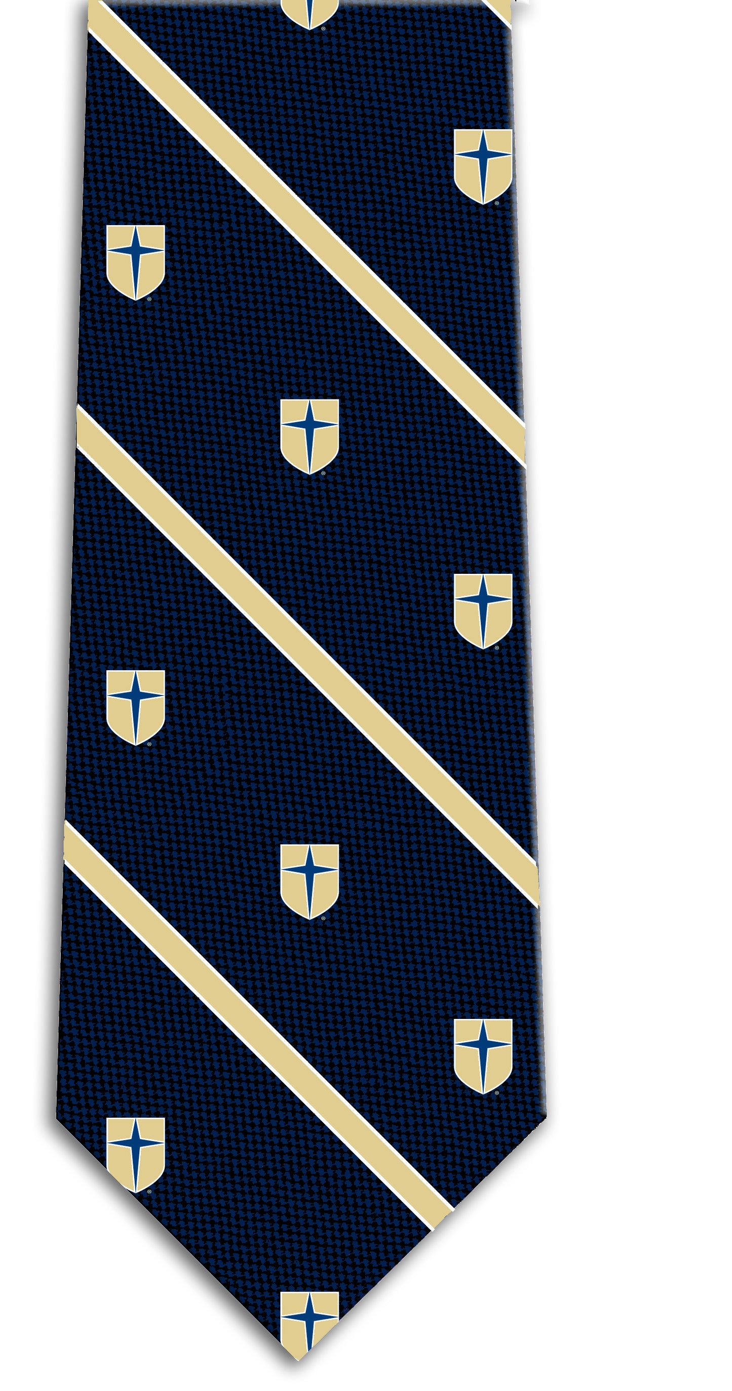 Jesuit Navy Silk Woven Tie