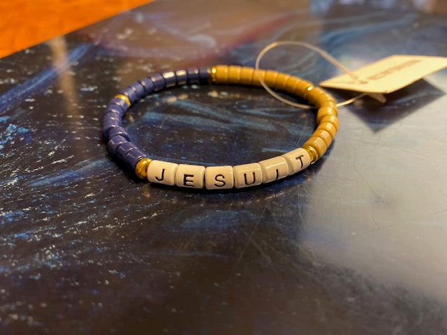 Jesuit Word Wrap Enamel Bracelet