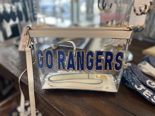 Rhinestone Clear Game Day Bags