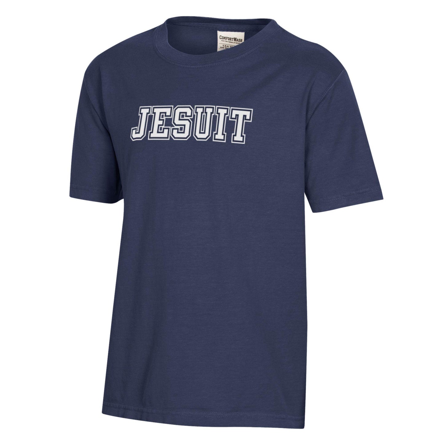 Youth Comfort Wash Short Sleeve T-Shirt in Navy