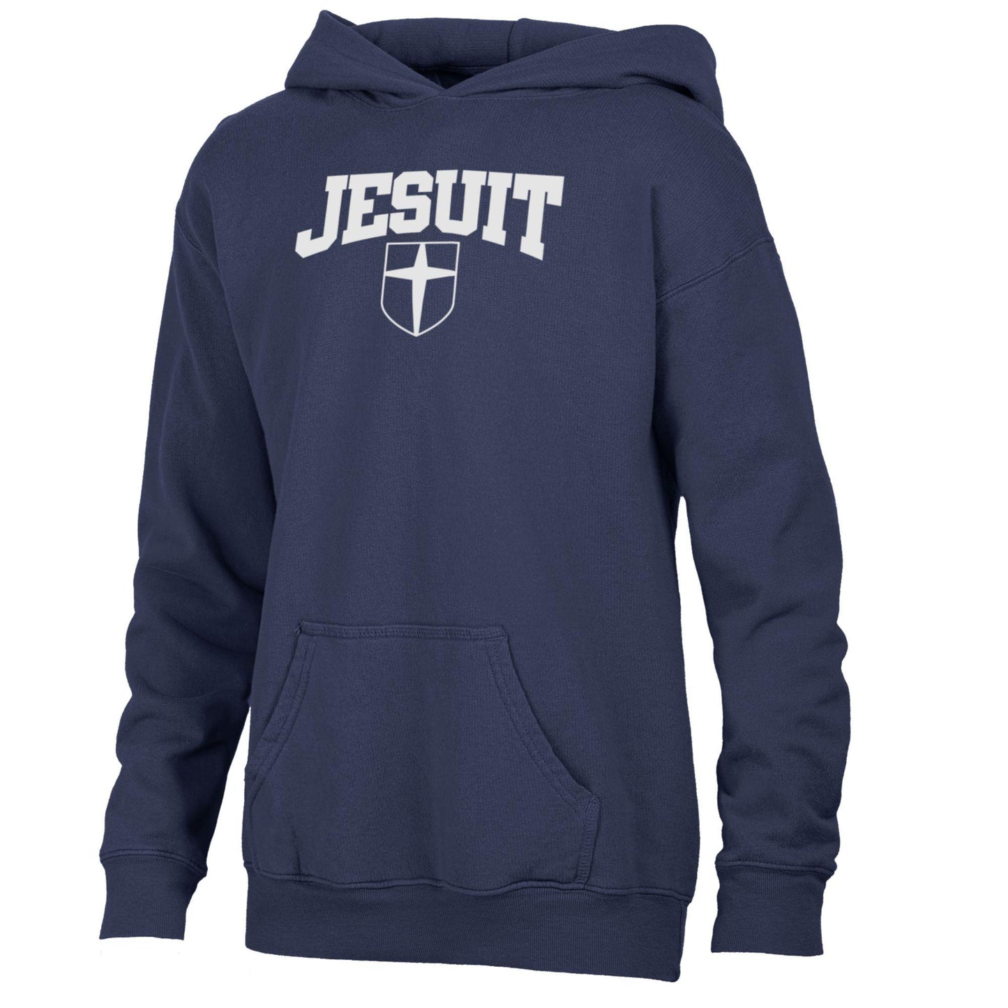 Youth Navy Comfort Wash Fleece Hoodie