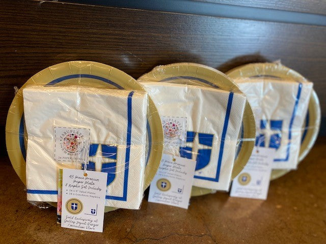 Custom Jesuit Paper Plates & Napkins