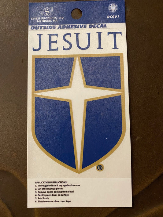 Jesuit w/shield Car Decal