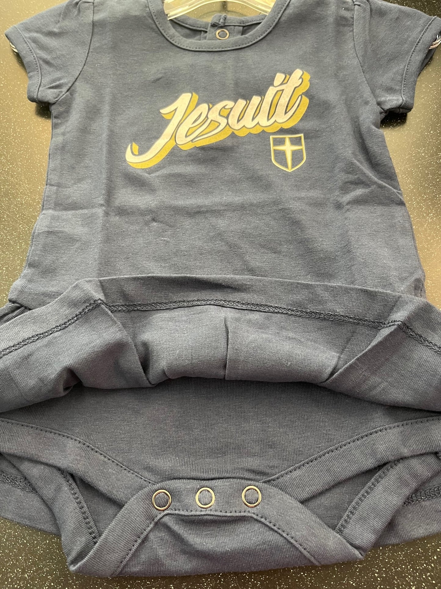 Navy Tiered Infant Jesuit Dress