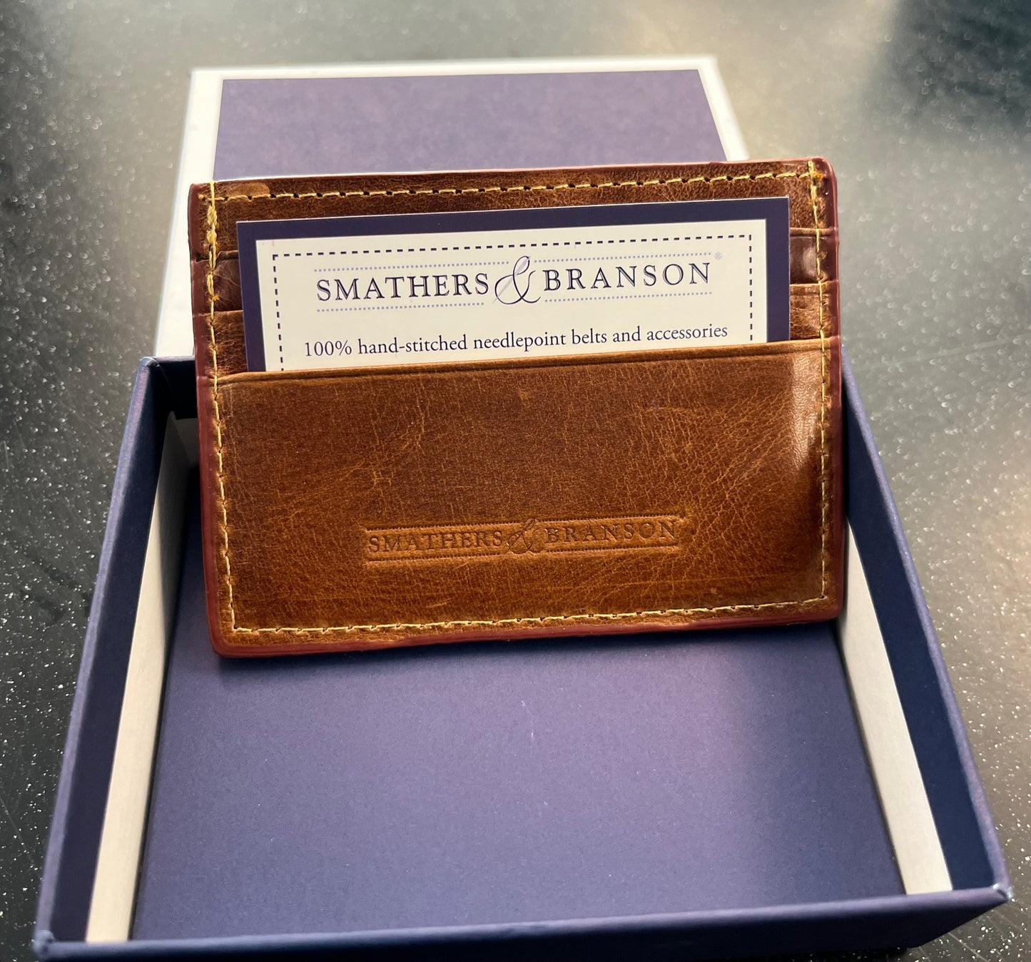 American Flag Smathers and Branson Card Wallet