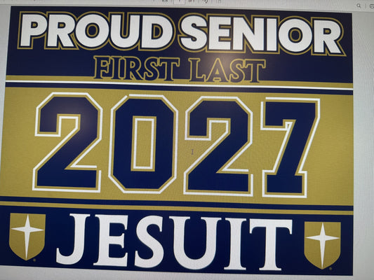 Customized SENIOR Yard Sign