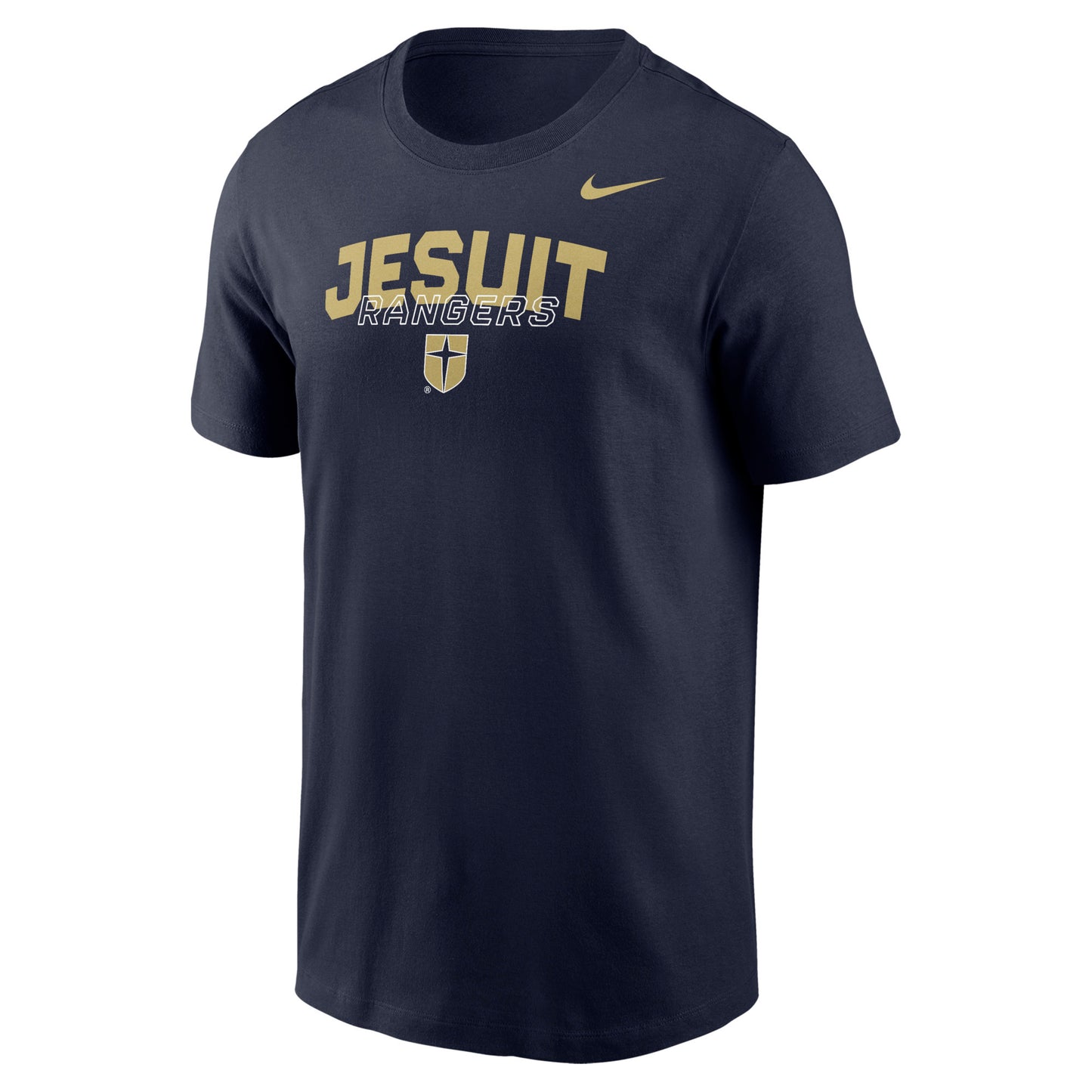 Nike Dri-FIT Cotton Tee in Navy