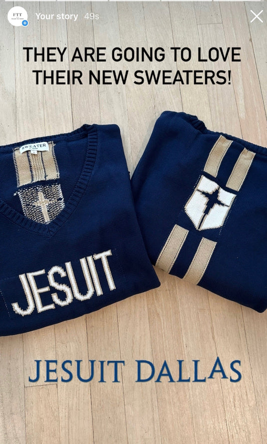 Jesuit Women's V-Neck Spirit Sweater