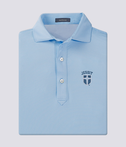 Turtleson Clarence Mini Diamond Jacquard Performance Polo