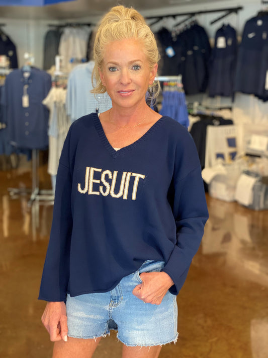 Jesuit Women's V-Neck Spirit Sweater