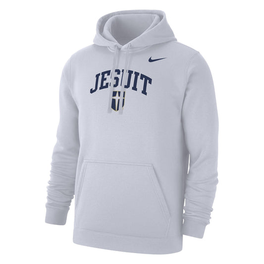 Nike Club Fleece PO Hoodie In White