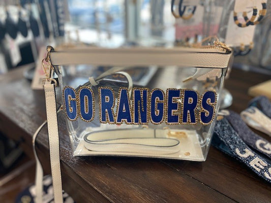 Rhinestone Clear Game Day Bags