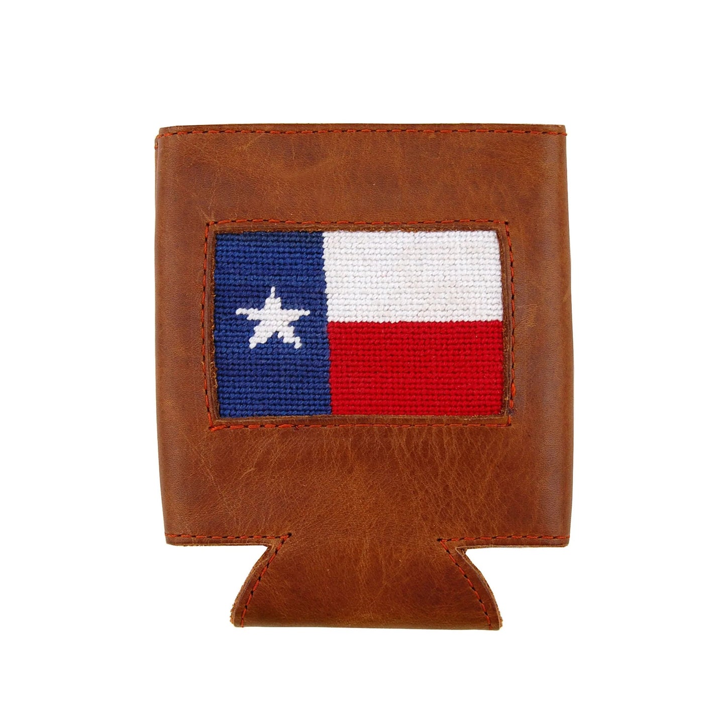 Texas Flag Can Cooler With Shield on Reverse Side