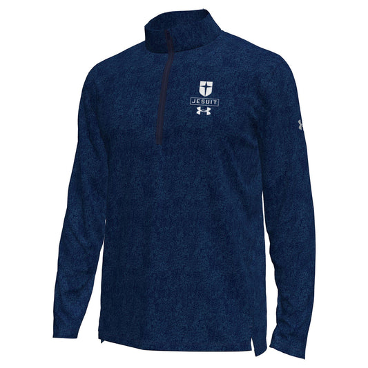 Under Armour Tech Pixelate 1/4 Zip Navy Novelty