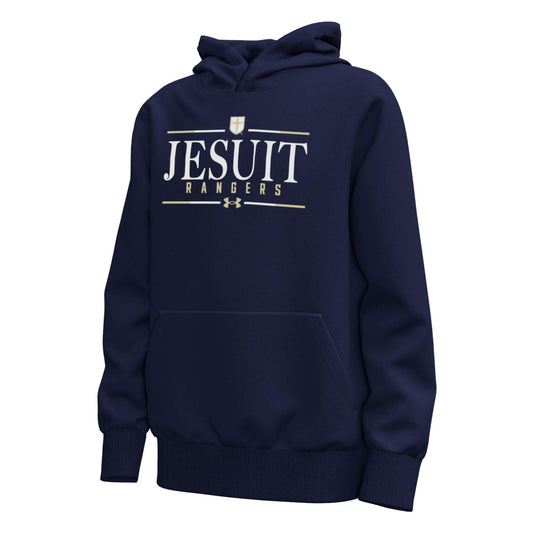 Under Armour YOUTH Icon Fleece Hood in Navy