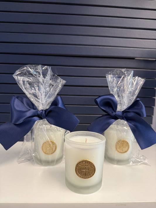 Votive Candle w/Jesuit Shield Coin