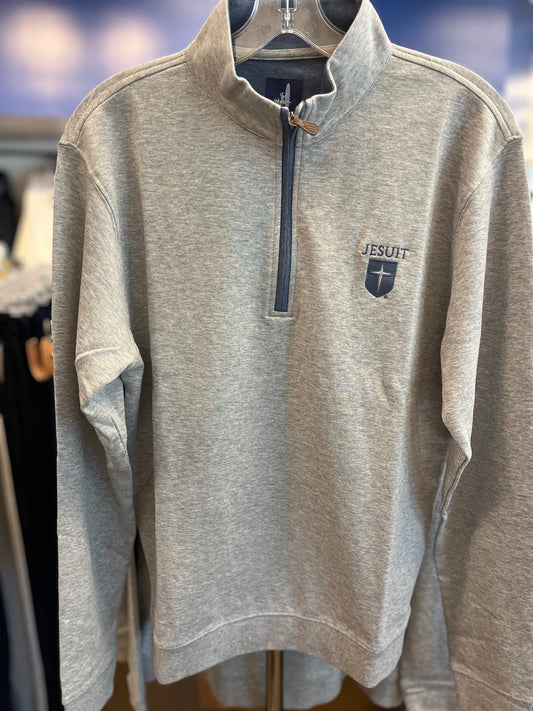 Johnnie-O Sully 1/4 Zip-Gray/Navy