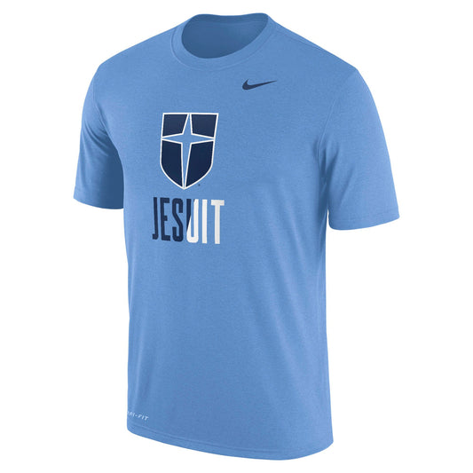 Nike Dri-Fit Cotton Short Sleeve Tee in Valor Blue