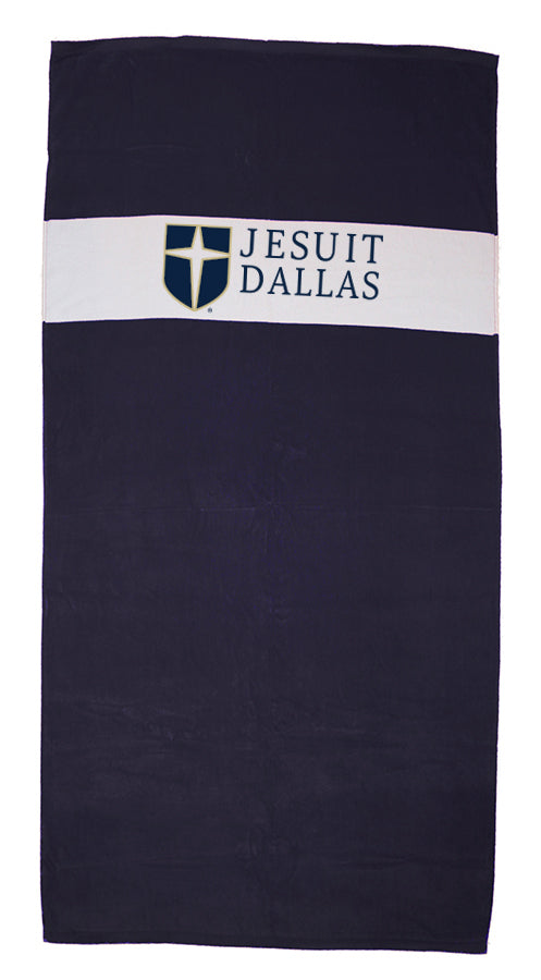 Jesuit Dallas striped beach towel