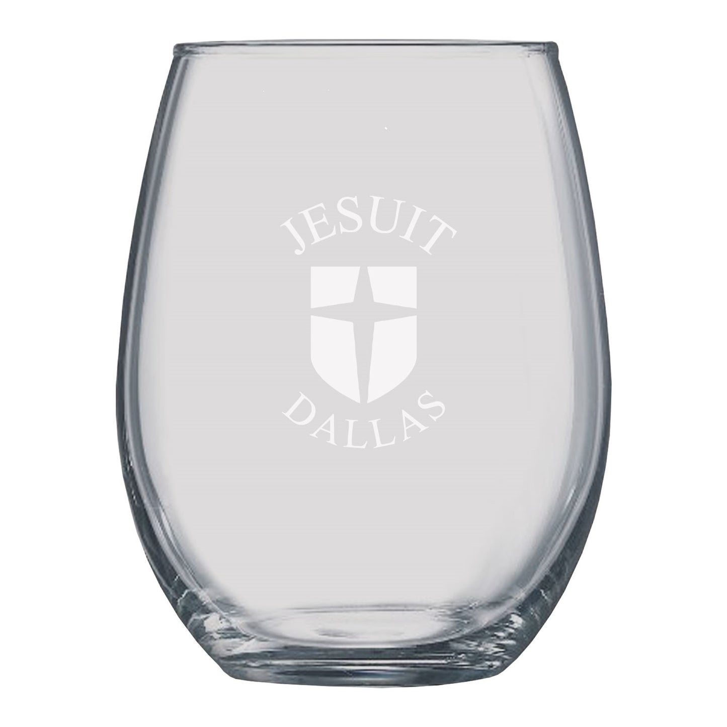 Jesuit Stemless Wine Glass: Pick-up ONLY
