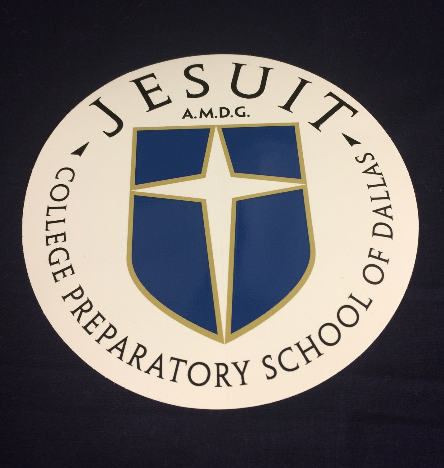 Jesuit Round Car Decal